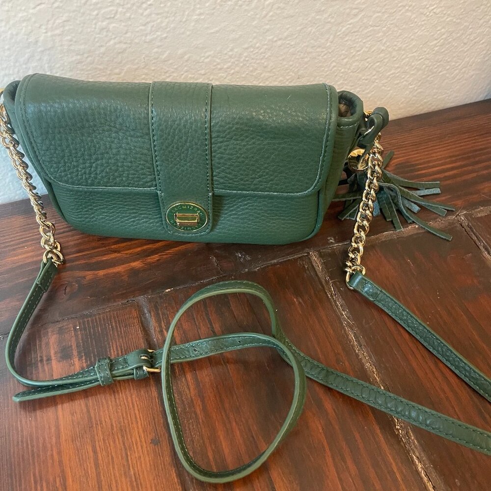 Isaac Mizrahi Green Crossbody Purse